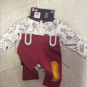 NFL Commanders Baby 0-3 Months 3 piece suit